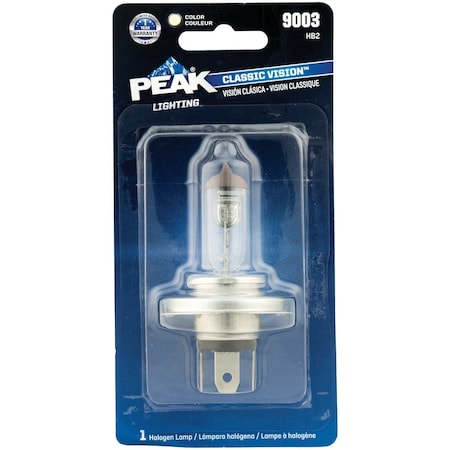 Peak Classic Vision 9003 HB2 12V Halogen Automotive Bulb 9003-BPP