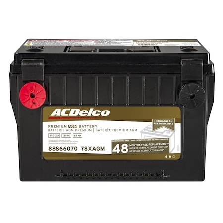 Acdelco BATTERY ASM ., Vehicle Battery,  78XAGM