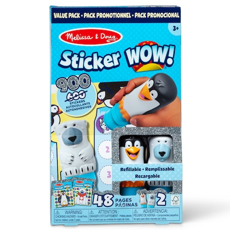 Melissa & Doug Sticker WOW Activity Pad & Sticker Stamper Value Pack, Winter 50849
