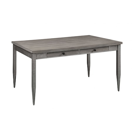 Homeroots 60" X 36" X 30" Gray Oak And Antique Gray Dining Table 318916