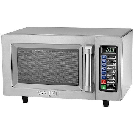 Waring Commercial MicrowaveOven, Silver, 0.9cuft, 20inW WMO90