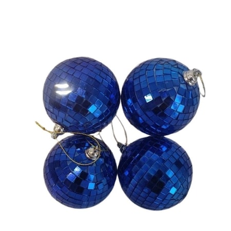 Santas Forest Ornament, 80 mm, Faceted, Plastic and Foam, Assorted 99954