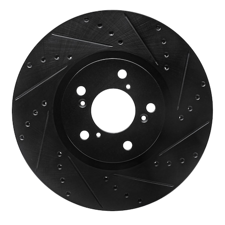 Dynamic Friction Co DFC Brake Rotor - Drilled and Slotted - Black 633-59053R