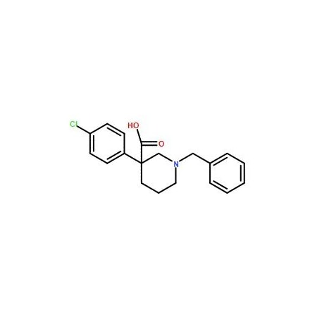 Ak Scientific 1-Benzyl-3-(4-chlorophenyl)-piperidine-3-carboxylic acid (100mg), CAS 2199794-30-2 9648AL-100mg