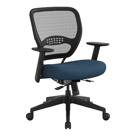 Space Seating 55 Series Air Grid and Mesh Office Chair, Diamon Blue Galaxy 5500SL-296
