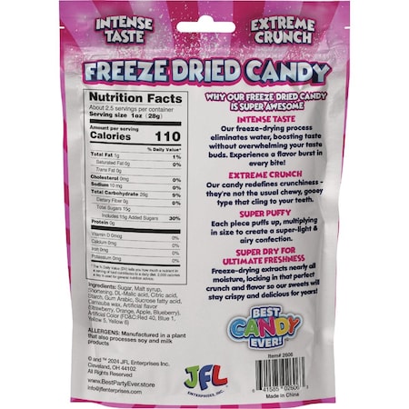 Best Candy Ever Freeze Dried Pebble Pops 2606A