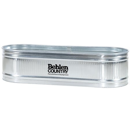Behlen Country Stock Tank, Round, 294 gal Capacity, Steel, Gray, Galvanized 50130088