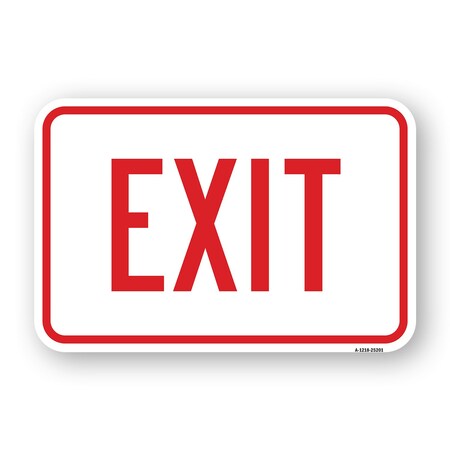 Signmission Exit, Heavy-Gauge Aluminum Rust Proof Parking Sign, 18" H, 24" L, A-1824-25201 A-1824-25201