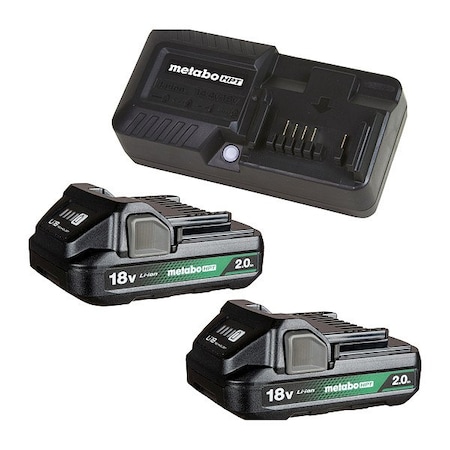 Metabo Hpt Starter Kit;Battery;Charger, Li-Ion UC18YKSLQBYM