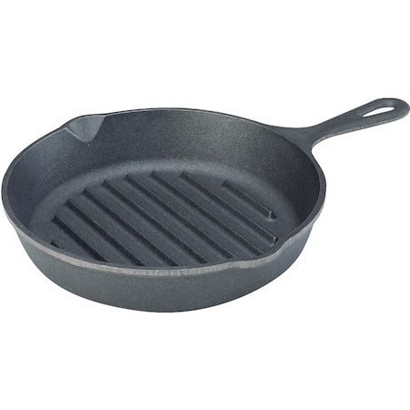 Lodge Griddle Pan, 10313 in Dia, Cast Iron, Black, Round L8GP3