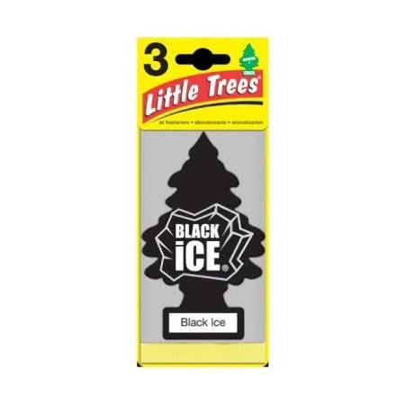 Car Freshner BLK Ice Freshener, 3PK U3S-32055