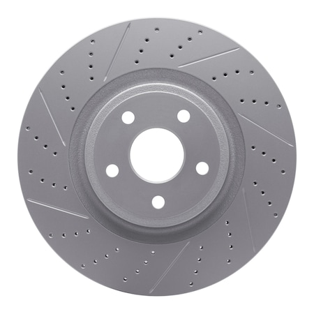 Dynamic Friction Co DFC Geoperformance Rotor - Drilled and Slotted 830-42009L