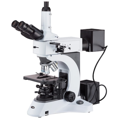 Amscope ME520 Infinity-Corrected Darkfield Polarizing Metallurgical Trinocular Compound Microscope 50X-2000 ME520TB-HD22