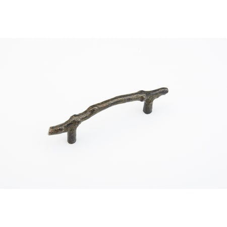 Schaub 4in Center to Center Mountain Twig Cabinet Pull Antique Bronze Finish 783-AZ
