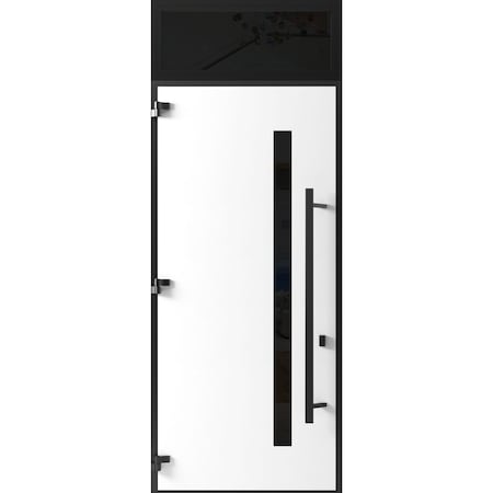 Vdomdoors Front Exterior Prehung Steel Door Ronex0162 Red Oak 96 Transom Window Sidelite Entry Metal Modern RONEX0162EXD-RED-W36xH96+16-RH-I