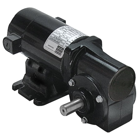 Bodine Electric Model, PMDC Right Angle Gearmotor, 130 VDC, 1/17 HP, 40:1 Gear Ratio 63 RPM 0098