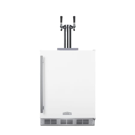 Summit Commercial 24in Wide Built-In Cold Brew Coffee Kegerator, ADA Compliant SBC58WHBIADACFTWIN