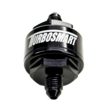 Turbosmart AN-4 Male Inlet Billet Turbo Oil Feed Filter with 44 Micron Pleated Disc - Black TS-0804-1002