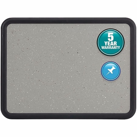Quartet Granite Cork Board 3ft.x2ft., Black 699370