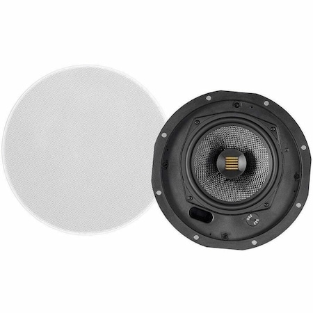 Monoprice Amber Ceiling Speakers 6.5-inch 2-way Carbon Fiber with Ribbon Tweeter 24434