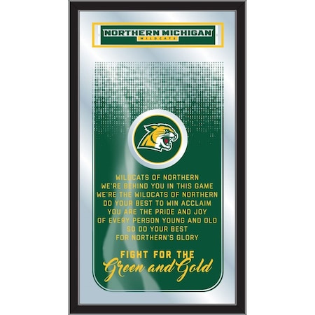 Holland Bar Stool Co Northern Michigan 26" x 15" Fight Song Mirror MFghtNorMic