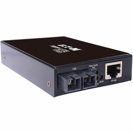 Eaton Eaton Media Converter, Ethernet to Singlemode Fiber SC, 10/100 Mbps N784-H01-SCSM