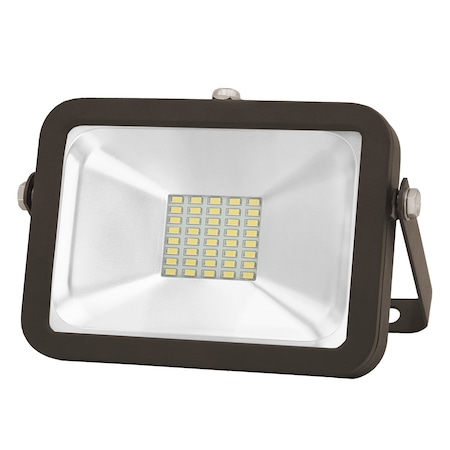 Factory 2U Lighting LED Flood Light 20w, 1800lm, 5000K, Bracket Mount, 100-277V AC, Bronze 803809