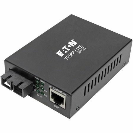 Eaton Eaton Media Converter, Ethernet to Singlemode Fiber SC, 10/100/1000 Mbps N785-P01-SC-SM1
