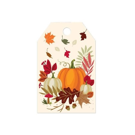 Nashville Wraps Pumpkin Plaid Gloss Gift Tag, 2.25x3.5, 50PK PTPPL