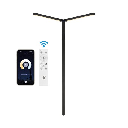 Jonathan Y Madsen 18.25" 2-Light Modern Minimalist Iron Integrated Plug-In LED Sconce for Ceiling Corner w/App/ JYL9552A