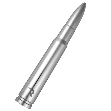Recon .50 CAL BULLET SHAPED EXTENDED RANGE ALUMINUM 8IN SHORTY ANTENNA CHROM 264ANT50CH