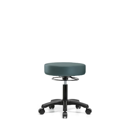 Blue Ridge Ergonomics Desk Mini-Stools, Vinyl, Casters, Blu BR-VDHMS-RG-RC-8546