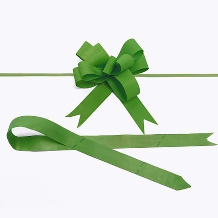 Nashville Wraps 6-3/4 Lime Green Textured Poly Butterfly Pull Bows, 12PK 16TLG