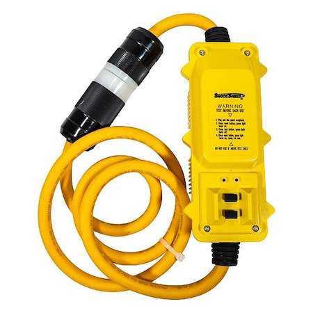 Southwire GFCI, Yellow, 6 ft, 1 Outlet, 10 AWG 44800013-2