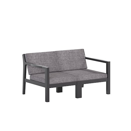 Polybird BREEZE DEEP SEAT LOVESEAT. BLACK POLYBIRD P108-BK-CASL