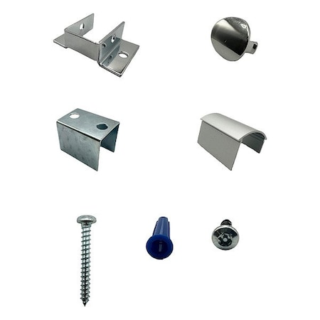 Hadrian HeadrailCornerKit, Zamac, Chrome 607200