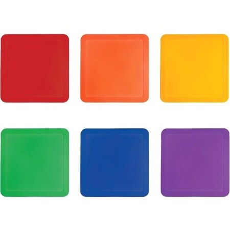 Champion Sports PBMSET 14 in. Poly Base Marker Set; Multicolor - Set of 6 PBMSET