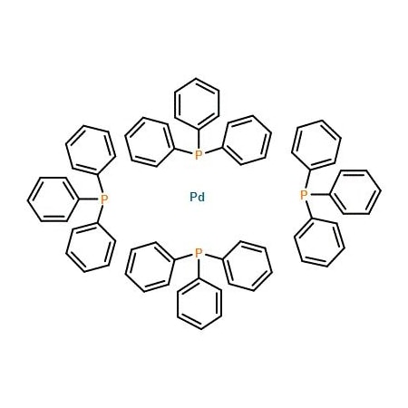 Ak Scientific Tetrakis(triphenylphosphine)palladium(0), packed under nitrogen (5g), CAS 14221-01-3 G983-5g