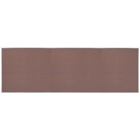 Aarco Designer ''Rose Quartz'' Fabric Bulletin Board w/ a Clear Satin Anodized Al Frame, 48''Hx144''W DF48144003