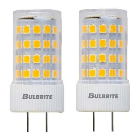 Bulbrite 60-Watt Equivalent T4 Non-Dimmable Bi-Pin (GY6.35) LED Light Bulb Warm White Light, 2PK 861598