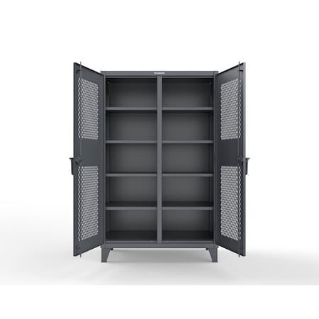 Strong Hold 12 GA Extreme Duty Ventilated (Diamond) Double Shift Cabinet 46-DS-V-248