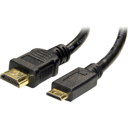 Cable Wholesale Mini HDMI Cable, High Speed with Ethernet, HDMI Male to Mini HDMI Male (Type C) for Camera and 10V3-43115