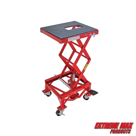 Extreme Max 5001.5083 Hydraulic Motorcycle Lift Table - 300 lbs. 5001.5083