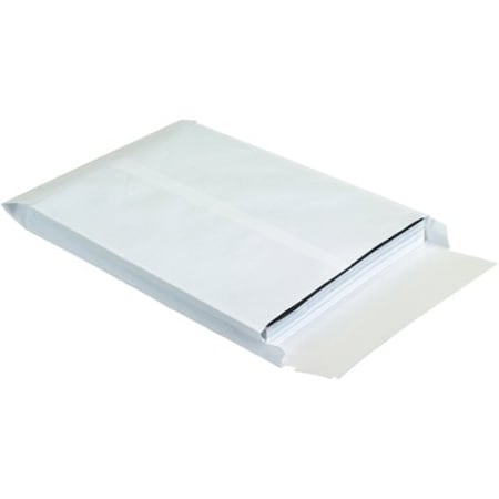 Box Packaging Ship-Lite Expandable Envelopes, 10inW x 13inL x 1-1/2inD, White, 100/Pack SLE10131WE