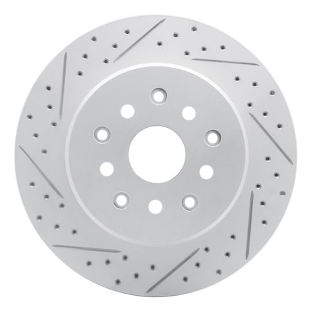 Dynamic Friction Co DFC Geoperformance Rotor - Drilled and Slotted 830-76064L