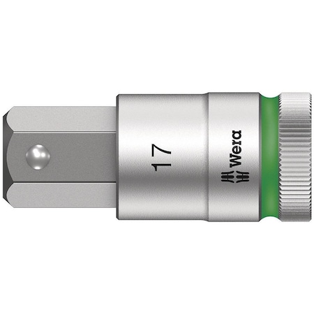 Wera 8740 C HF Zyklop bit socket with 1/2 in drive with holding function, 7 x 140 mm 5003843001