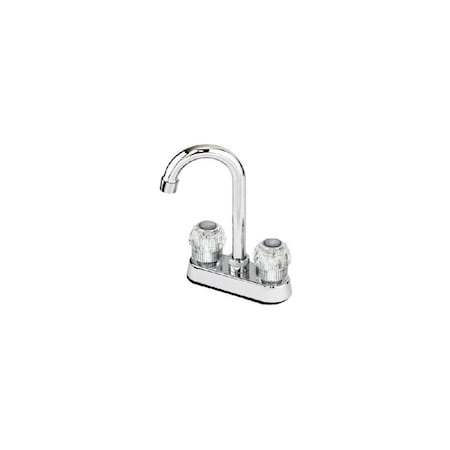 Homepointe Bar Faucet, 2 Acrylic Handles, Chrome 204643