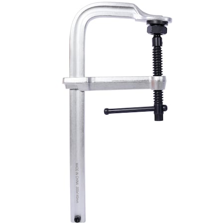 Edendirect Heavy-Duty F-Clamp with Swivel Pad, 16inx5 1/2in Deep Throat, Durable Black Oxide Spindle ED-W465P190098