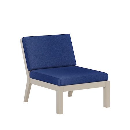 Polybird BREEZE DEEP SEAT SECTIONAL PIECE CENTER CHAIR       WEATHERWOOD POLYBIRD P103-WW-CANA