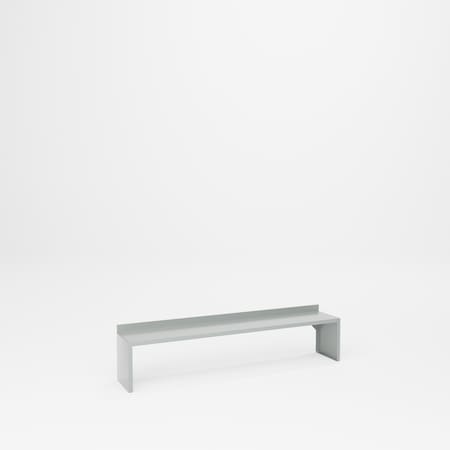 Pucel Top Mount Workbench Riser, 60 in W x 10 in D x 12 in H, Light Blue R-60